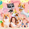 Dog Balloons, 7 Pcs Dog Birthday Balloons Decorations Set - Puppy Balloons, Paw Balloons & Dog Bone Balloon for Dog Birthday Decorations & Dog Themed Birthday Party Decorations