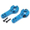 ShareGoo 5PCS 25T Aluminum Servo Horns M3 Threads Metal Steering Arm for RC Car Truck Buggy Airplane,Blue