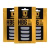 HeadBlade Men's HB6 Refill Shaving Razor Blades - 6 Stainless Steel Blades for No Tugging or Pulling, Shave Less, Works for Face, Body, and Scalp (12 Blades) 3 Pack