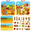 FLYAB Thanksgiving Crafts for Kids Make a Thanksgiving Scene Stickers Ornament Craft Kit Fall Crafts Make Your Own Stickers Thanksgiving Party Games Activities for Kids Family Classroom School Gifts
