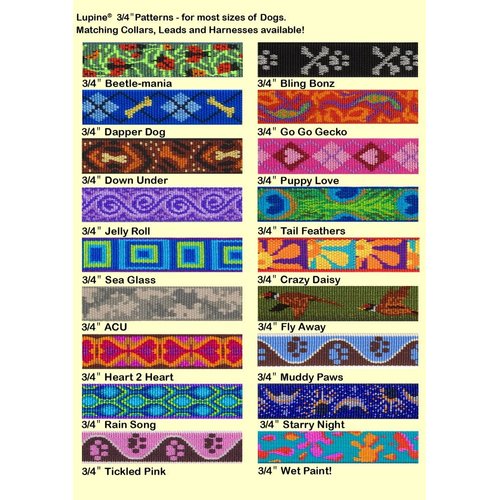 LupinePet Originals 3/4" Tail Feathers 20-32" Adjustable Roman Dog Harness for Medium Dogs