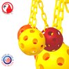 Bonka Bird Toys 1225 Triple Chain Ball 7" High by 5" Wide Medium Parrot Cage Toy, Conure, Cockatiel, Lories, and Similar