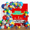 Amandir 155pcs Paw Balloons Garland Arch Kit, Dog Bone Paw Print Foil Balloons Red Yellow Blue Green Paw Balloon for Puppy Paw Themed Boy Birthday Party Decorations Supplies