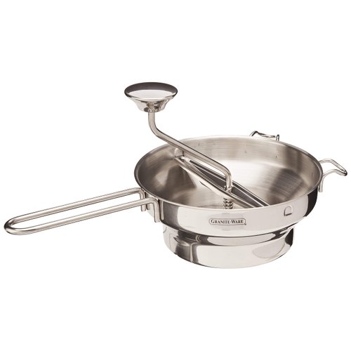 Granite Ware Stainless Steel Deluxe Food Mill, 2-Quart