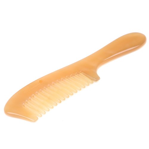 Breezelike Natural Sheep Horn Comb - No Static Handmade Wide Tooth Hair Comb - Professional Detangling Massage Comb with Gift Box