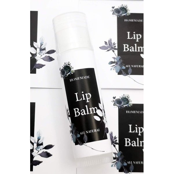 ZZYBIA Homemade Skincare Products Adhesive Labels Stickers for Lip Balm Container Tubes 20pcs (Simple Elegance)