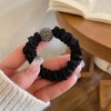 Xiwstar 4Pcs Elastic Rhinestone Beads Scrunchies Hair Ties Silk Satin Leopard Print Hair Elastics Bands Ponytail Holder Hair Accessories