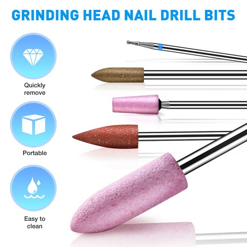 ZEJIANG Ceramic Nail Drill Bits Electric Manicure Head Replacement Device for Manicure Pedicure Polishing Mill Cutter Nail Files11