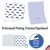 The Best Card Company - 10 Blue Thank You Notecards Boxed Set 4 x 5.12 inch w/Envelopes - Navy Ocean-Themed Pattern Greeting Cards Bulk Pack - Oceano-Graphix M2077