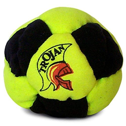 World Footbag Trojan Hacky Sack Footbag, Neon Yellow/Black