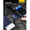 Nulaxy FM Bluetooth Transmitter for Car, Strong Microphone Bluetooth Car Adapter with 1.8" Color Screen for Hands Free Calls, Supports QC3.0 Charging, Treble and Bass Sound Music Player- KM30