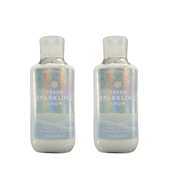Bath & Body Works Gift Set of of 2 - 10 Fl Oz Shower Gel (Fresh Sparkling Snow) Packaging Varies
