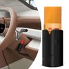 SuperKaKa Car Lip Balm Chapstick Holder- Upright Insulated lipsticks Organizer Case With Star Pattern, Cars Interior Accessories Mount for Auto Vehicle, SUV, Truck(Black)