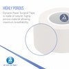 Dynarex Paper Surgical Tape, Use to Secure Wound Care with Medical Gauze, Dressings, and Non-Adherent Pads, First-Aid Kit Essential, White, 1” x 10 yds, 1 Box of 12 Rolls of Paper Surgical Tape