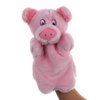 Pig Hand Puppets Farm Animal Plush Toys for Imaginative Pretend Play Storytelling Pink