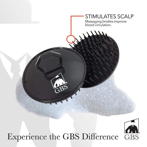 G.B.S Super Soft Scalp Massager Head Scrubber for Women Men, 2 Black and 2 Grey, Pack of 4