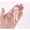 MaxMau 24 Tiny Jars with Aluminum Screw Lids 15ml Small Glass Bottles Clear Mini Vials Metal Caps Top Sample Message Bottle Jewelry Beads Herbs Storing Wedding Favors DIY Decorations