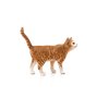 Schleich Farm World, Realistic Cute Cat Toys for Boys and Girls, Orange and White Tabby Cat Toy, Ages 3+