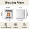 KEUSPI Fox Pillow Covers 18x18, Foxes Gifts for Girls Women, Fox Lover Gift, Fox Decor, Fox Decorations for Home, Just a Girl Who Lovers Foxes Pillow Case