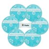 OLESILK Small Hot Cold 6 Packs, Reusable Round Gel Beads Ice Pack with Cloth Backing, Hot and Cold Therapy for Breastfeed Injury, Kids Pain Relief, Headache, Tired Eyes, Wisdom Teeth, Sinus Relief