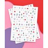 xo, Fetti Party Era Nail Stickers | 4 Sheets 544 Stickers | Concert Party Accessory, Bachelorette Decorations, Birthday Manicure, Bridesmaid Adhesive Press Ons