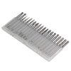YUFUTOL 20pcs Solid Carbide Burr Set 0.118‘’（3mm）Shank Tungsten Carbide Rotary Files Burrs with 3mm Cutting Head Diameter Fits Most Rotary Drill Die Grinder for Woodworking,Engraving,Drilling,Carving