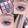 FLYEEO Purple Silver White Pink Tan Grape Matte Shimmer Eyeshadow Palette for Eye Makeup,High Pigmented Eye Shadow make up Powder Palet de sombras de ojos