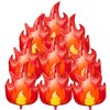 9 Pcs Fire Balloons 28 Inch Flame Balloons Decorations, Red Fire Balloons for Fireman Theme and Fire Truck Birthday Party Supplies