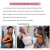 UPruyo White Braiding Hair Pre Stretched Box Braids Hair Extensions Prestretched Braiding Hair 26 inch Low-temperature Synthetic Fiber Knotless Long Braiding Hair