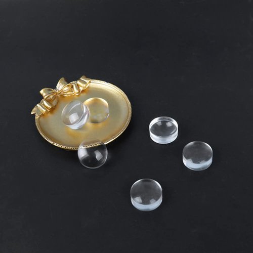 6 Pcs Nail Stamper Head Clear Silicone Nail Stamp Replacement Jelly Head Nail Art Manicure Tools