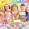24 Pack Unicorn Party Favors for Kids Goodie Bags Stuffers Pop Fidget Toys Bulk Its,Unicorn Toys Pinata Stuffers Birthday Party Favors 4-8,8-12 Bubbles Small Kids Mini Classroom Prizes Pop keychain It