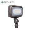 GKOLED 7W Outdoor LED Low Voltage Landscape Lighting Flood Light, 2700K, 550Lumen, 9-15V AC/DC, 1/2" Adjustable Knuckle Mount