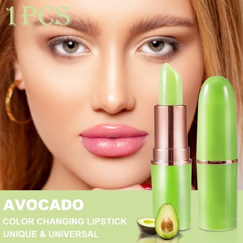 BINGBRUSH Avocado Color Changing Lipstick Queen,Moisturizer Long Lasting Lip Care Lip Balm Magic Lip Gloss Lip Tint Stain Glossly Makeup Lipstick Set for Women (1pc 10#Avocado)
