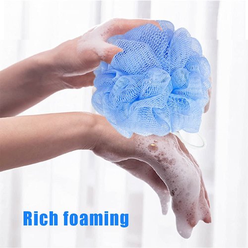 10 Pack Mesh Bath Sponges,Soft Bath Shower Loofah Sponge,Colorful Exfoliating Scrubber for Kids Women Men Body Wash,Random Color