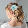 6 PACK Flower Hair Pins, U-Shaped Rhinestone Floral Hair, Embellished With Pearls Beautiful Hair Pin Floral Hairpieces, Beautiful Accessories for Prom and Wedding