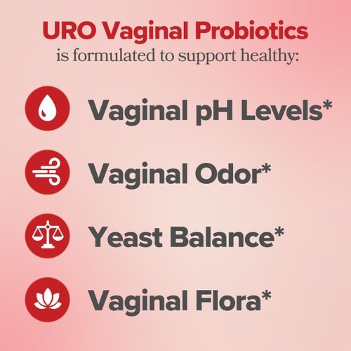 O Positiv URO Vaginal Probiotics for Women pH Balance with Prebiotics & Lactobacillus Probiotic Blend - Vaginal Health Supplement - Promote Healthy Vaginal Odor & Vaginal Flora, 60 Count (Pack of 1)