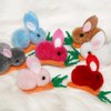 15 Pieces Easter Bunnies Carrots Hair Clips Mini Rabbits Hairbins Cute Hair Plush Decor Hairclips for Women Girls (15pcs set)