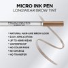L'Oreal Paris Micro Ink Pen by Brow Stylist, Longwear Brow Tint, Hair-Like Effect, Up to 48HR Wear, Precision Comb Tip, Dark Blonde, 0.033 fl; oz.