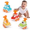 Amy&Benton Toddler Toy Cars Baby Toy Cars Press and Go Cars for Toddlers 1-3 Animal Cars Toy Cars for Boys 1 Year Old 1st Birthday Gifts 1-2 Years Old Boys Push Go Car Toys for 6-9-12-18 Months