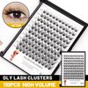 Vayator Wide Cluster D Curl Professional Makeup Individual Cluster Eyelashes Grafting Fake False Eyelashes Eyelash Extension Individual Eyelash (D#10+12mm Mixed)