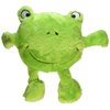 ZippyPaws Brainey Squeaky Plush Dog Toy, Frog