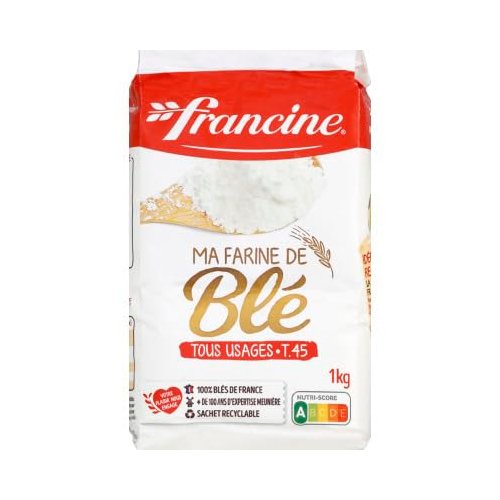 Francine Farine de Ble Tous Usages - French All Purpose Wheat Flour - 2.2 lbs