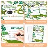 YQV Reptile Birthday Party Invitations, 20-Count Snake Lizard Crocodile Theme Birthday Party Invites With Envelopes-HBYQK-B35