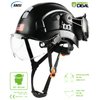 Safety Helmet Hard Hat with Visor and Ear Protection Adjustable Lightweight Vented ABS Work Helmet for Men and Women 6-Point Suspension ANSI Z89.1 Approved Ideal for Industrial & Construction