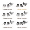 VLuxe Extended False Eyelashes Featherlight Reusable Artificial Eyelashes Multipack Lash Clusters (Faux Mink 02)
