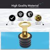 MARINE CITY Brass Snap Handle Drain Plug Easy Use Durable Strong and Sturdy Fine Finish with Innovative Design 1 Inch Drain Plug for Boats Yachts Kayaks Marines (Pack of 1)