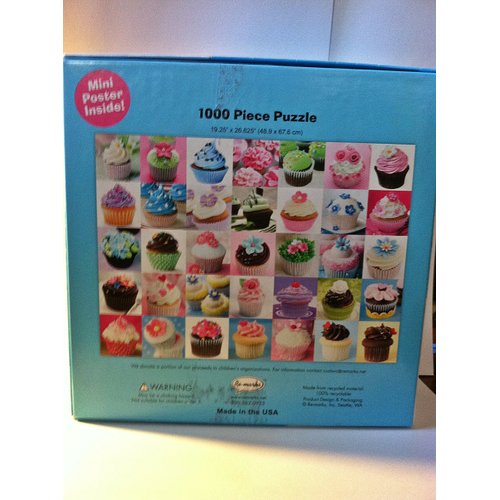Cupcake 1000 Piece Puzzle + Mini Poster by Re-marks