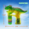 Dinosaur Toy Gift Set: One Bubble Gun, 12 Mini Dino Figurines in 6 Eggs & Sticker Book with 40 Reusable Stickers – Fun Dinosaur Toys for Kids, Toddlers, Boys & Girls