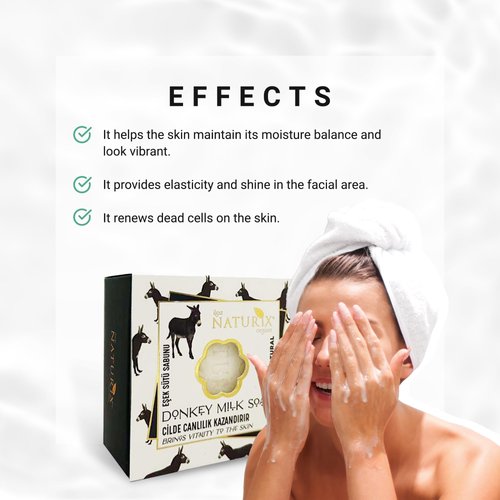 LIMOPA Donkey Milk Organic Bar Soap Moisturizing Soap Made from Natural Oil | Hair Hand Face Body Bath Wash | Skin Care Cleanser Shampoo