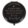 Daughter Gift from Mom Dad Compact Makeup Mirror Stuff for Teen Girls Mothers Day Present for Daughter, Daughter in Law Gifts Birthday Gifts for Daughter Graduation Gifts for Her Teen Girls Gift Ideas